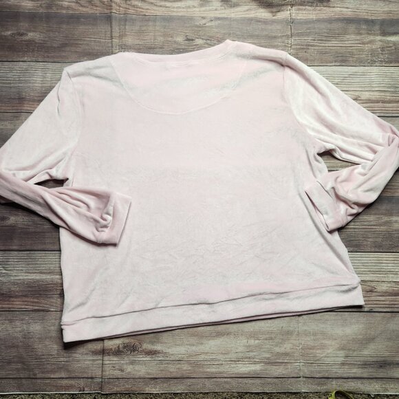 Juicy Couture Pink Rhinestone Velvet Fleece Pajamas - Picture 7 of 16